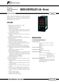 Thumbnail of document Data Sheet - PXG Series Temperature Controller